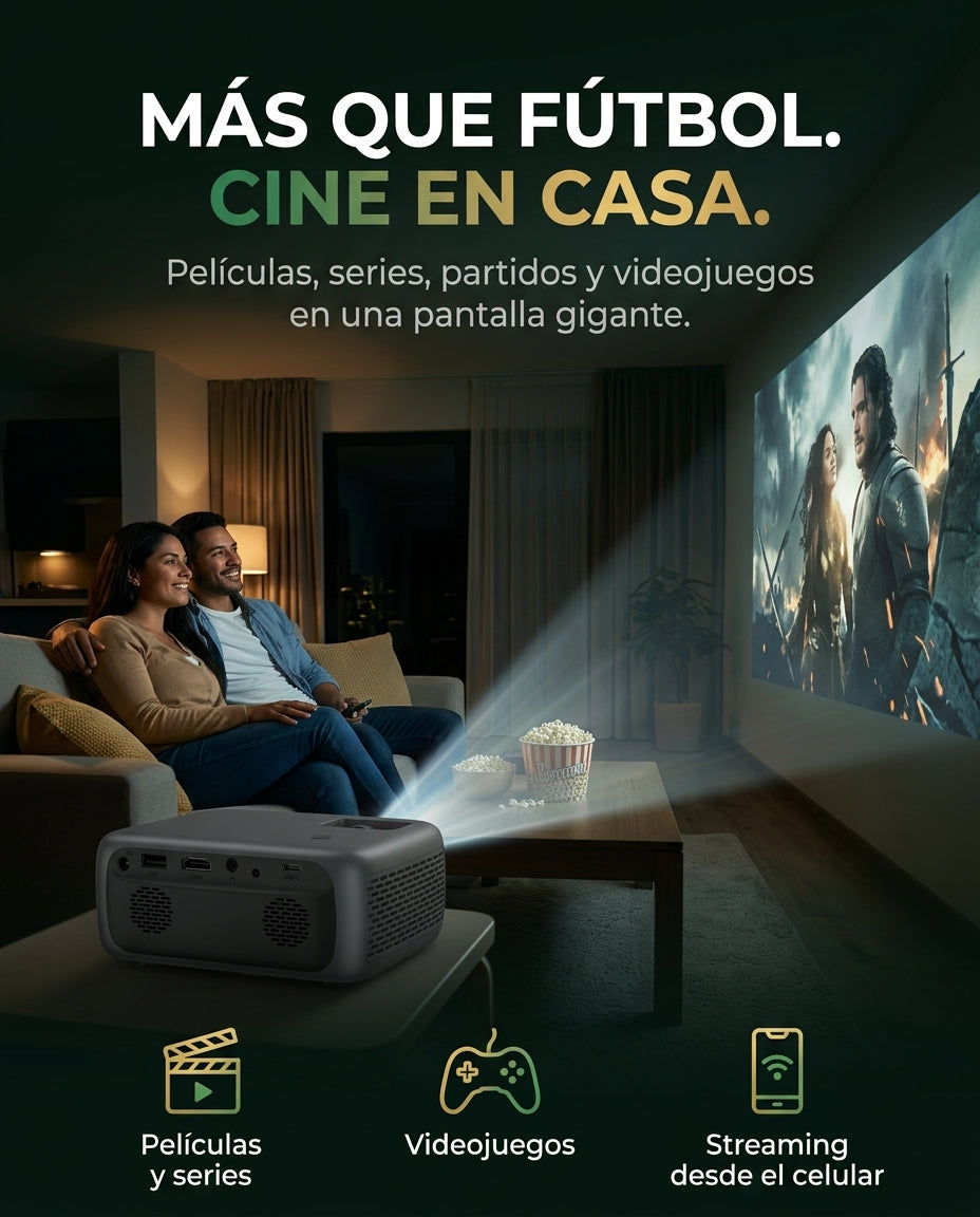 Más que fútbol, cine en casa