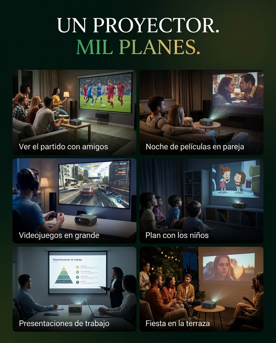 Un proyector, mil planes