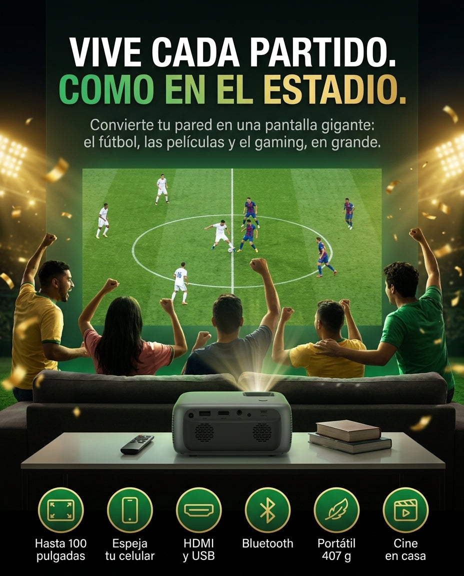 Vive cada partido como en el estadio